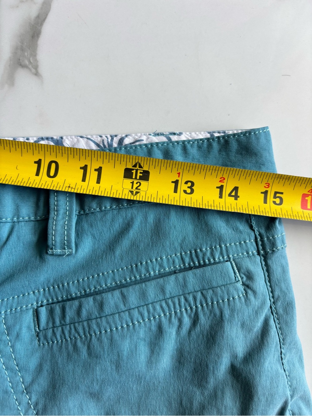 Athleta Trekkie Hiking Shorts Size 6 Teal Blue Green Outdoor Gorpcore Trail - Picture 10 of 14